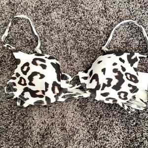 Leopard print bikini top